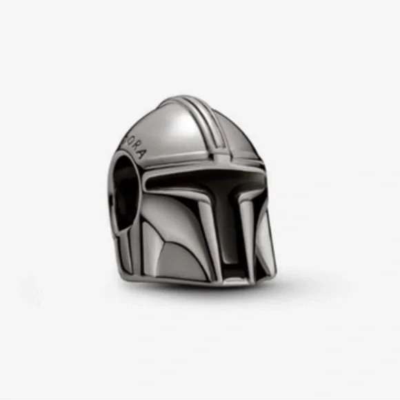 Brand New Retired Pandora x Disney x Star Wars Lucas Films Mandalorian Helmet - Picture 10 of 16